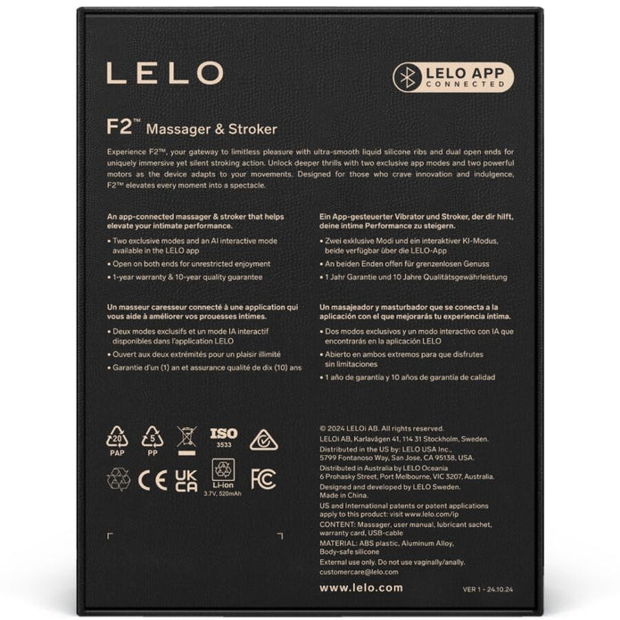LELO - F2S™ TEAL  MALE MASTURBATOR RED