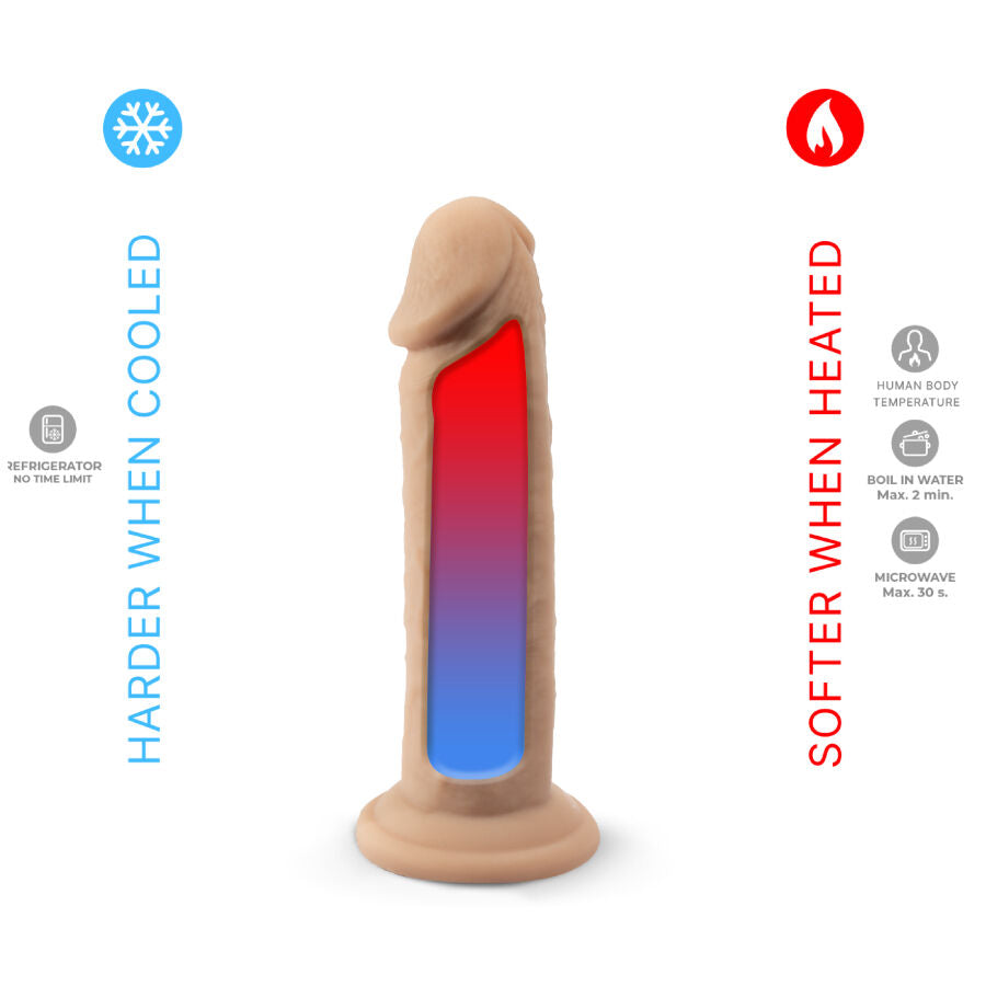 SILEXD - MODEL 2- Lämpöreaktiivinen Dildo, 15,4 cm