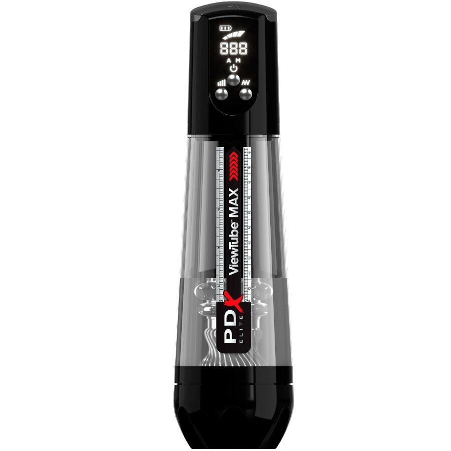 PDX ELITE - Max View – läpinäkyvä automaattinen masturbaattori