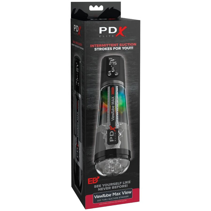 PDX ELITE - Max View – läpinäkyvä automaattinen masturbaattori
