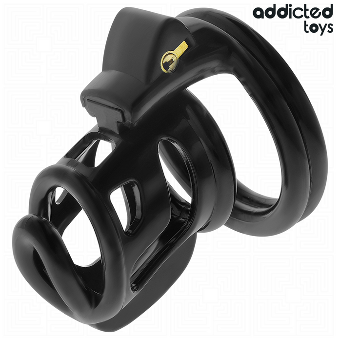ADDICTED TOYS LOCKED - GILDEN CAGE SILICONE PENIS CAGE 8.5 CM