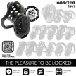 ADDICTED TOYS LOCKED - CHAINED HOLLOW PENIS CAGE 10.5 CM