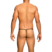 MOB - TRANSPARENT T-SHAPED THONG BLACK SIZE S/M