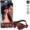 CALEXOTICS - SCANDAL OPAQUE EYE MASK WITH RED DETAILS