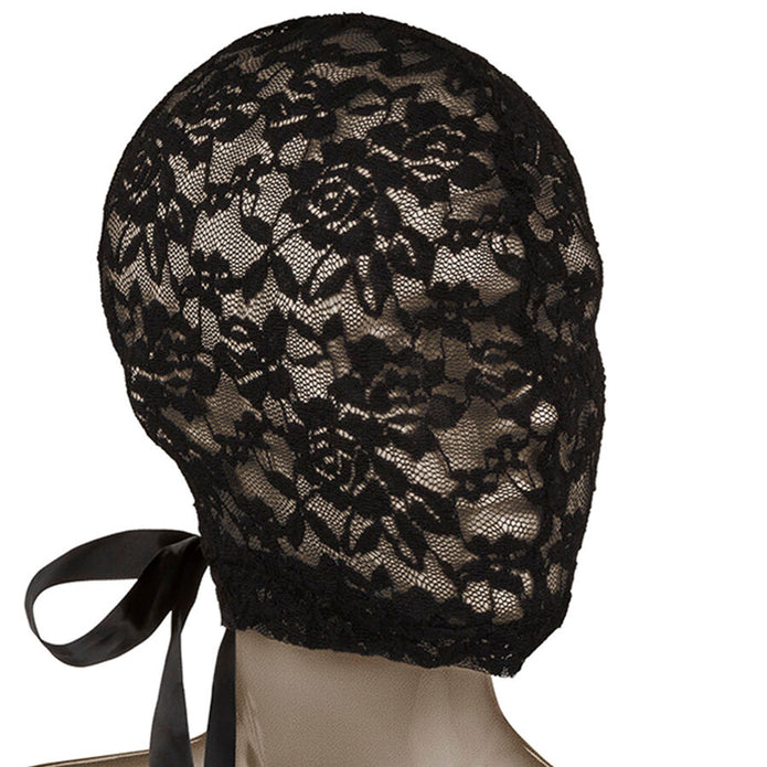 CALEXOTICS - SCANDAL BLACK LACE BALALAVA WITH BOW