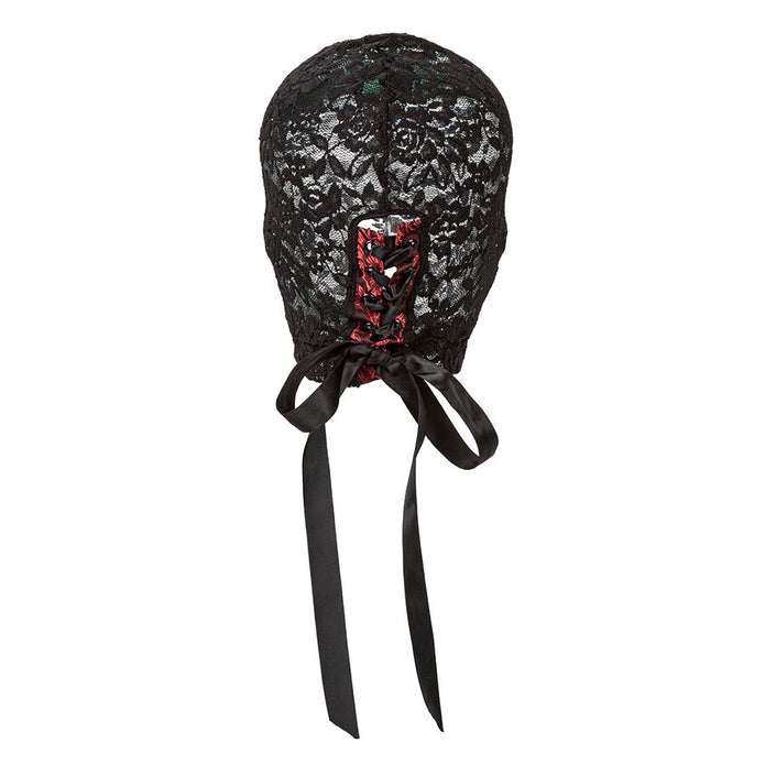 CALEXOTICS - SCANDAL BLACK LACE BALALAVA WITH BOW