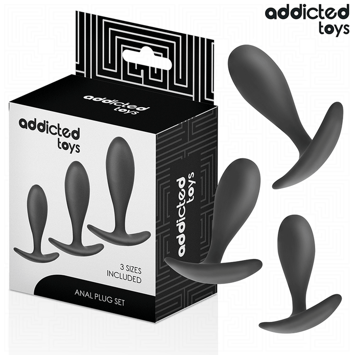 ADDICTED TOYS - 3-osainen silikoninen anaalitappisetti, malli 2