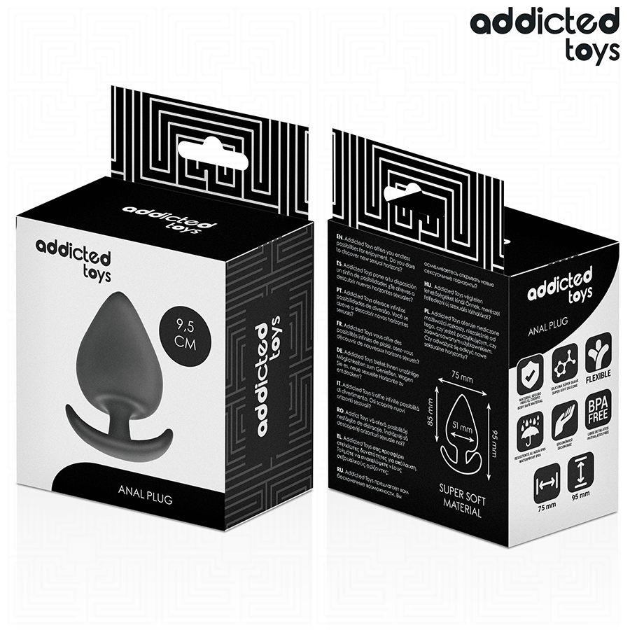 ADDICTED TOYS - XL koko silikoninen anaalitappi 9,5 cm