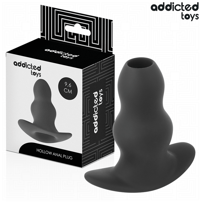 ADDICTED TOYS - Keskikokoinen silikoninen ontto anaalitappi 9,6 cm