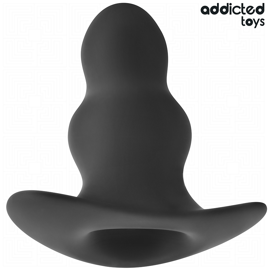 ADDICTED TOYS - Keskikokoinen silikoninen ontto anaalitappi 9,6 cm