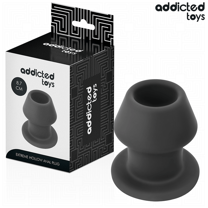 ADDICTED TOYS - EXTREME HOLLOW ANAL PLUG SILICONE SIZE M 8.7 CM