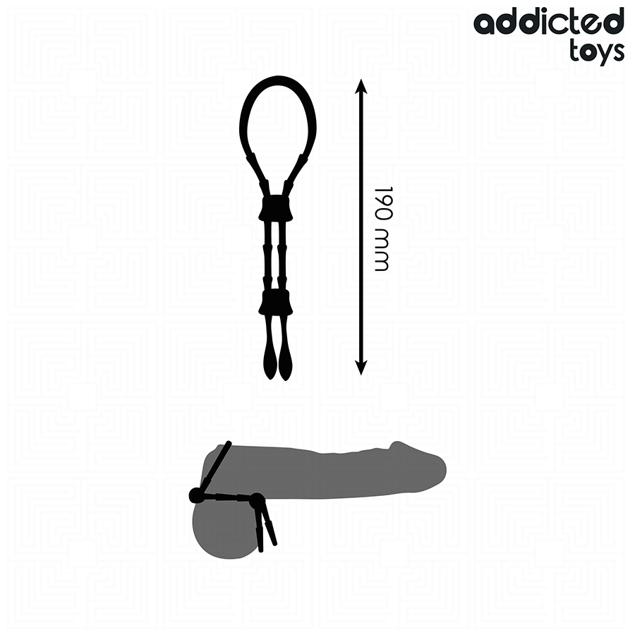 ADDICTED TOYS - ADJUSTABLE SILICONE ROPE FOR THE PENIS