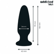 ADDICTED TOYS - Silikoninen jalokivikoristeinen anustappi M 10,4 cm
