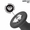 ADDICTED TOYS - Silikoninen jalokivikoristeinen anustappi M 10,4 cm