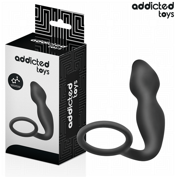 ADDICTED TOYS - ANAL PLUG WITH RING SILICONE MODEL 2