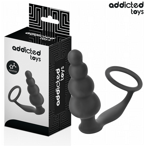 ADDICTED TOYS - ANAL PLUG WITH RING SILICONE MODEL 5