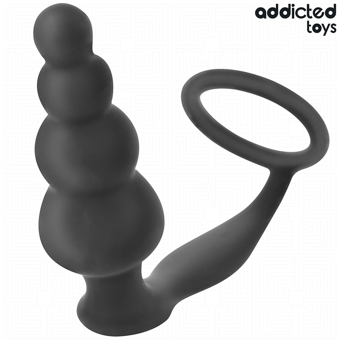 ADDICTED TOYS - Silikoninen anaalitappi renkaalla, malli 5
