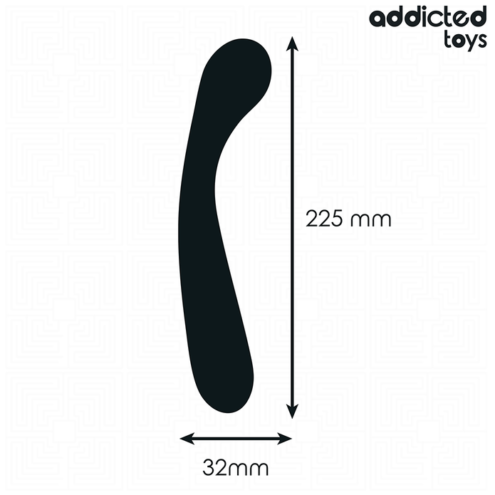 ADDICTED TOYS - 22,5 cm silikoninen tuplapaa anaalimassager