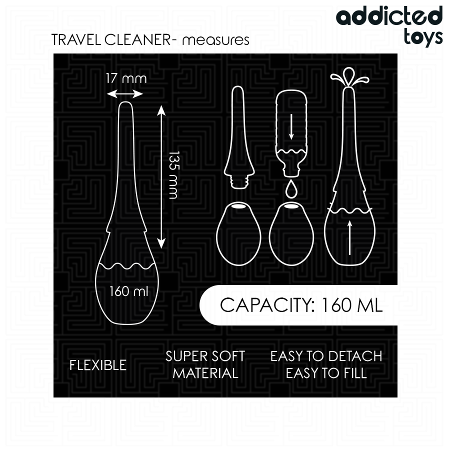 ADDICTED TOYS - TRAVEL CLEANER SILICONE MODEL 3