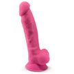 SILEXD - MODEL 1 REALISTIC PENIS PREMIUM SILICONE SILEXPAN FLUORESCENT PINK 17.5 CM