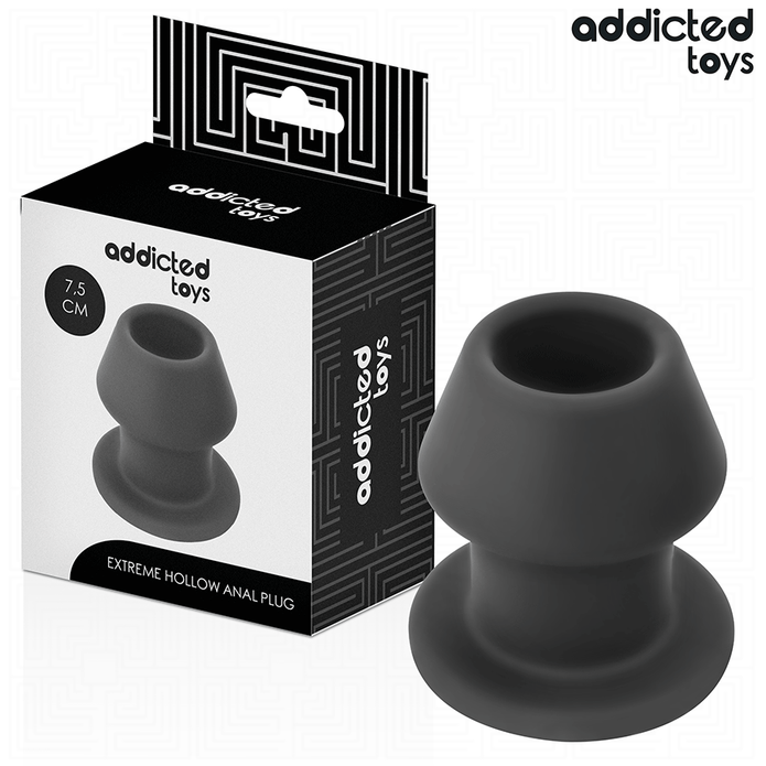 ADDICTED TOYS - EXTREME HOLLOW ANAL PLUG SILICONE SIZE S 7.5 CM
