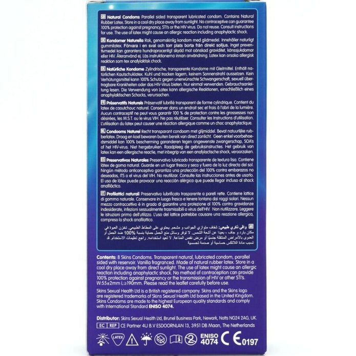 SKINS - NATURAL PREMIUM CONDOMS PACK 8