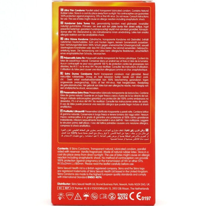 SKINS - ULTRA THIN PREMIUM CONDOMS PACK 8