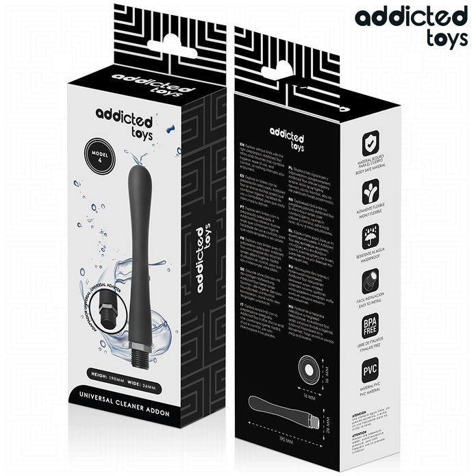 ADDICTED TOYS - Anaalihuuhde universal-adapterilla, malli 4
