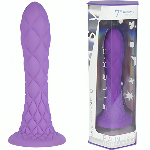 SILEXD - Fantasy Liquid -lämpöreaktiivinen dildo, 18,5 cm