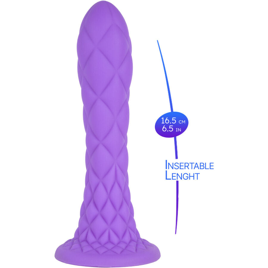 SILEXD - DREAMY DILDO FANTASY LIQUID SILICONE THERMOREACTIVE VIOLET 18.5 CM