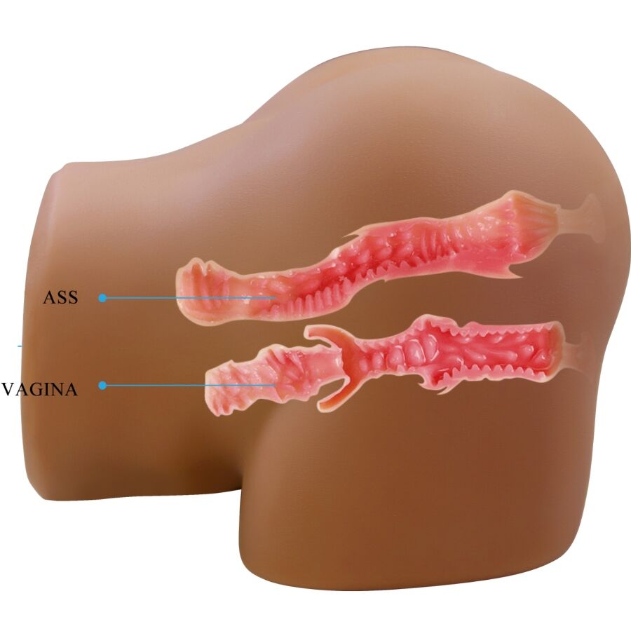 CRAZY BULL - GERIANN REALISTIC FEMALE BUTT VIBRATOR AND SUCKER WITH SOUND 5.5 KG