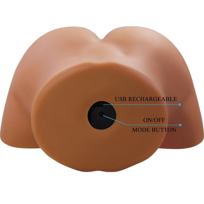 CRAZY BULL - GERIANN REALISTIC FEMALE BUTT VIBRATOR AND SUCKER WITH SOUND 5.5 KG