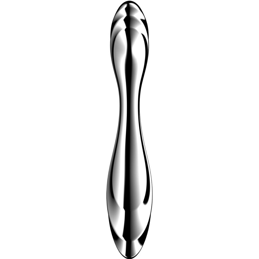 SATISFYER - PURE GRAVITY 2 STAINLESS STEEL DOUBLE-ENDED DILDO