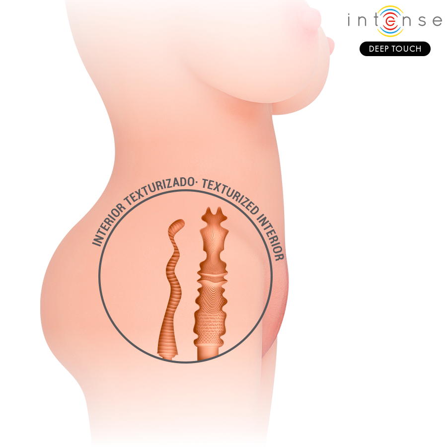 INTENSE DEEP TOUCH - JESSE TORSO DOUBLE VAGINA & ANO MASTURBATOR