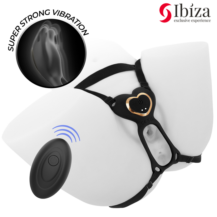 IBIZA - HEART PANTY COUPLE VIBRATOR REMOTE CONTROL