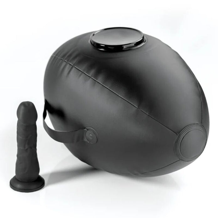 FETISH FANTASY SERIES – BODY DOCK Täytettävä Love Ball Dildolla Musta 41,9 cm