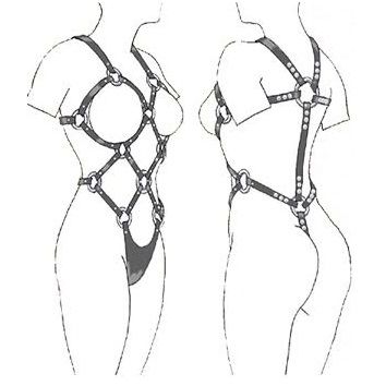 LEATHER BODY - Naisten säädettävät nahkavaljaat  S-XL