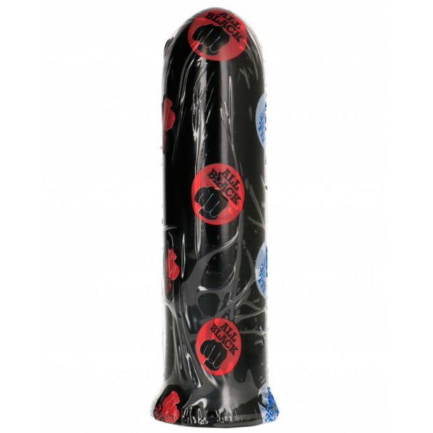 ALL BLACK - Paksu dildo 19 cm, musta