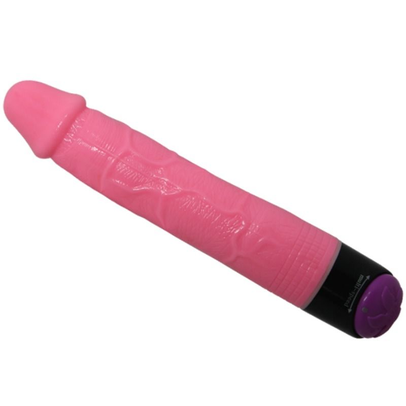 BAILE - Värikäs vibraattori dildo 23 cm, pinkki