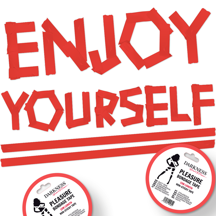 DARKNESS - Punainen  bondage teippi 15 m