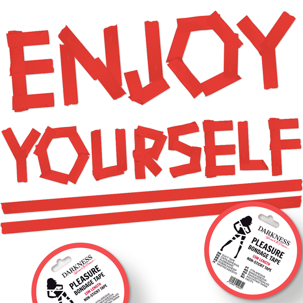 DARKNESS - Punainen  bondage teippi 15 m