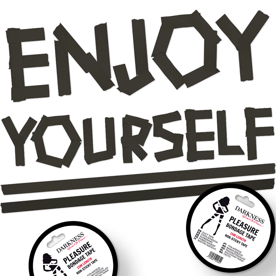 DARKNESS - Musta bondage teippi 15 m