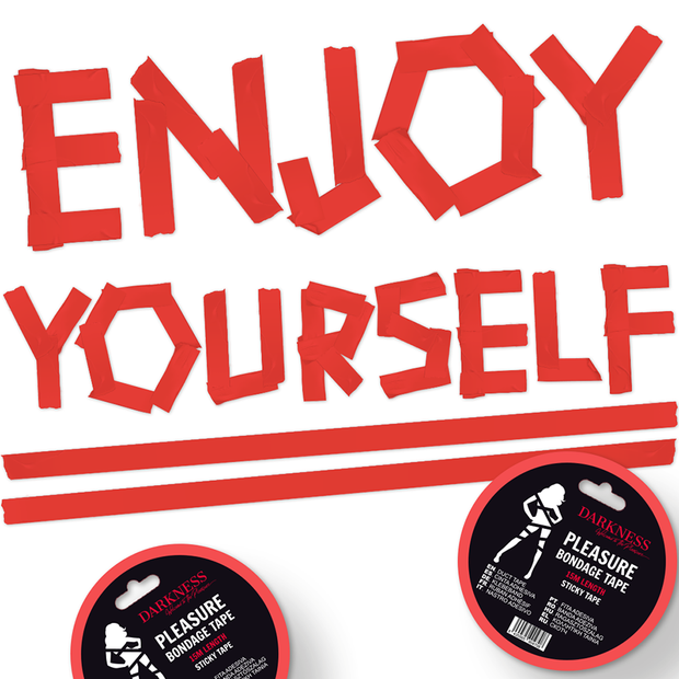 DARKNESS - Punainen bondage-teippi 15 m