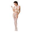 PASSION - Valkoinen verkkobody, one size, malli BS048