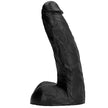 ALL BLACK - 22 cm pehmeä dildo, All Black