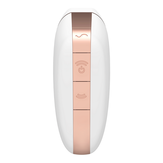 SATISFYER - LOVE TRIANGLE AIR PULSE STIMULATOR & VIBRATOR WHITE