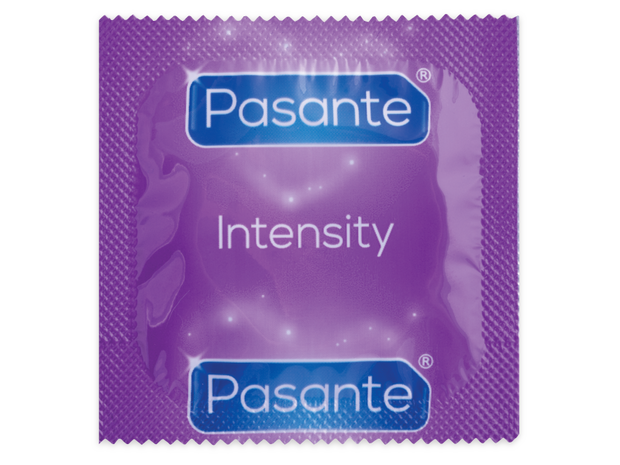 PASANTE - Ribs & Dots Intensity 12 kpl – uritettu ja nystyröity kondomi