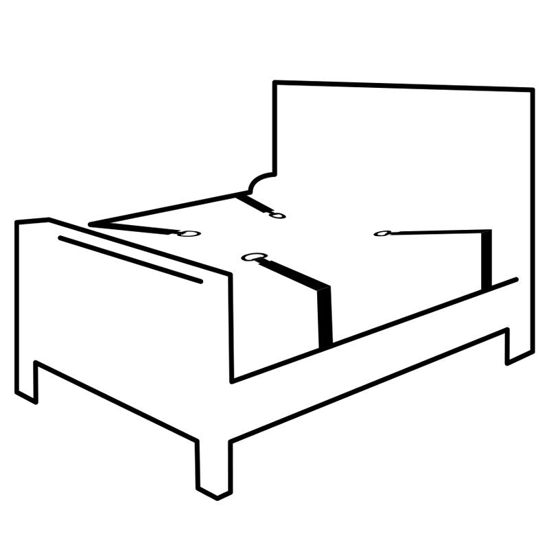 DARKNESS - sidontasetti BED TIES SET