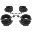 FETISH SUBMISSIVE - SET OF HAND AND ANKLE HANDCUFFS WITH NOPRENE LINING